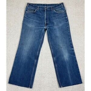 Vintage Levis Orange Tab Fleece Lined Jeans 36x26 Blue 80's 39103 2517